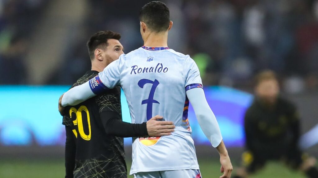 Messi vs ronaldo during PSG spell
