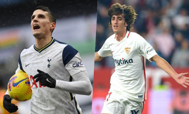 Spurs and Sevilla are finishing swap deal involving Lamela and Bryan Gil