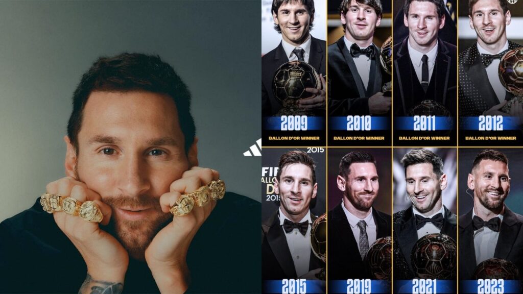 Ballon d'Or - Lionel Messi won his 8th award-min