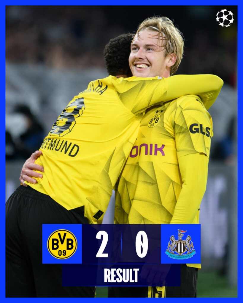 Dortmund beat Newcastle